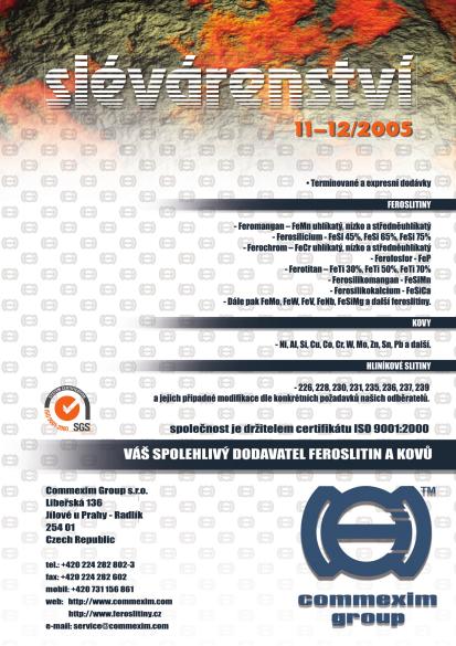 Slévárenství 11 - 12/2005